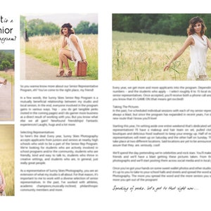 Senior Rep Program Welcome Packet, Magazine Template, Senior Influencer ...