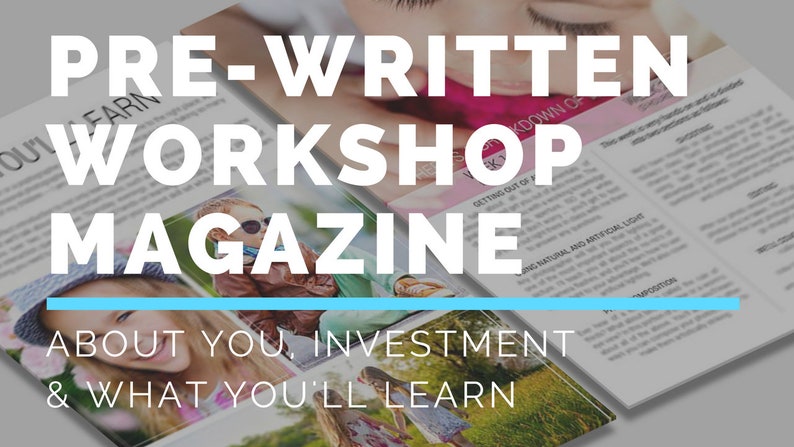 Photography Workshop Kit | Beginner Camera & Lighting Lesson Plans ...