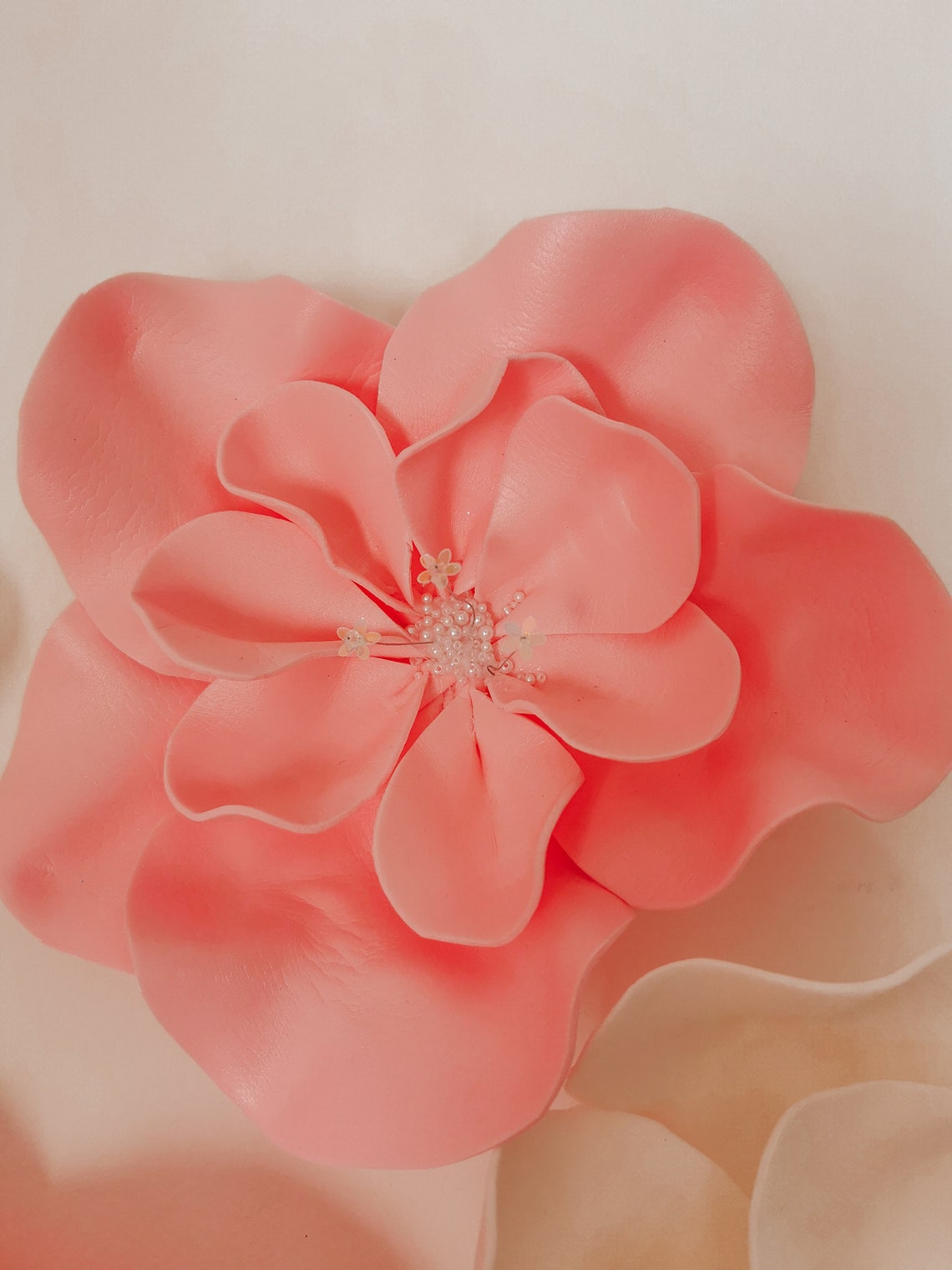 Wall Flowers.Pink flowers.Nursery Wall decor Etsy