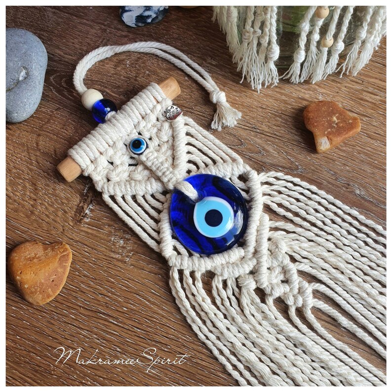Nazar Boncuk Evil Eye Wandbehang - Türkischer Blauer Glücksbringer