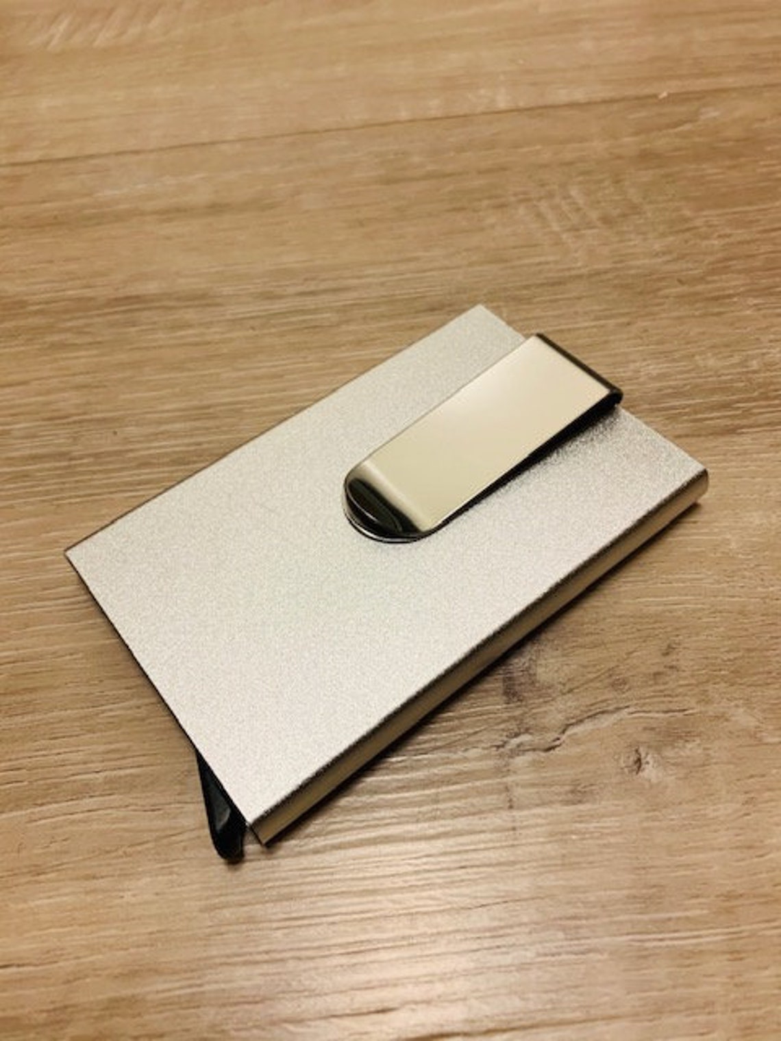 Aluminum RFID Blocking Pop Up Card Holder Minimalist Wallet Etsy