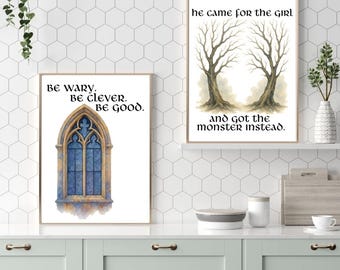 One Dark Window Poster: Be Wary, Be Clever (PDF & PNG Files)