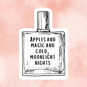 Jacks Cologne Sticker, Once Upon A Broken Heart sticker, OUABH, Ballad of Never After, A Curse For True Love, Stephanie Garber quote