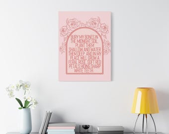 Bury Our Bones in the Midnight Soil, Canvas Wall Art