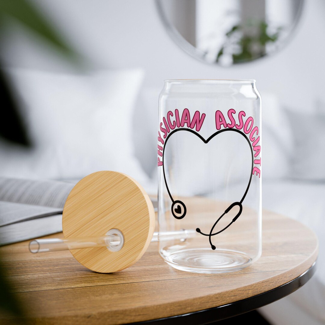 Physician Assistant Sipper Glass: 16 Oz PA Student Gift - Etsy