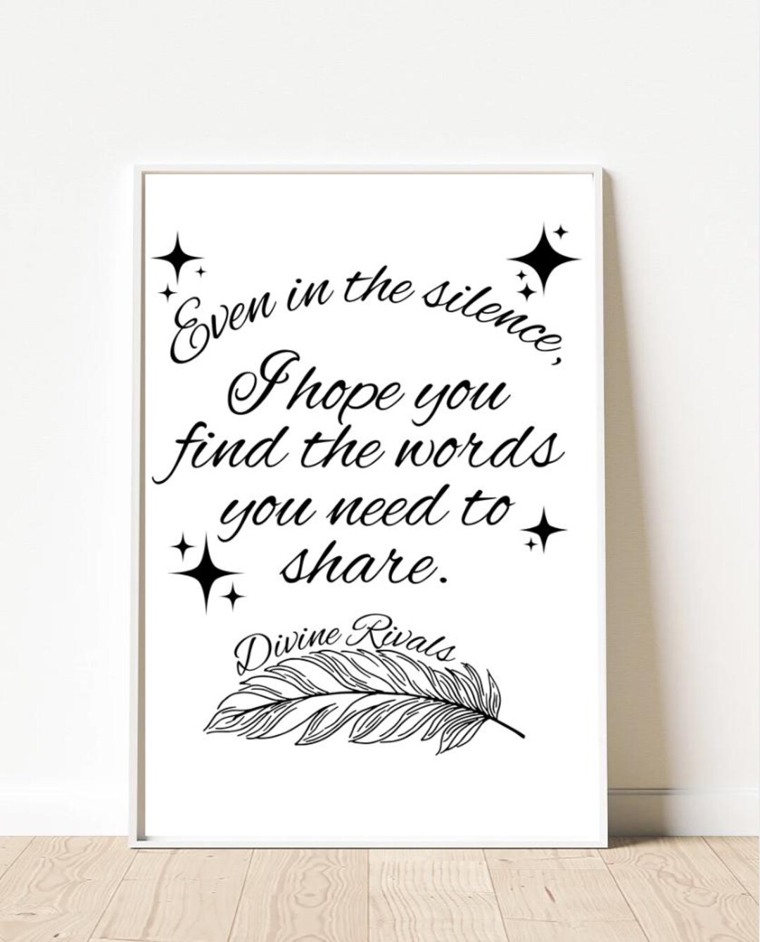 Destin Rivals Lettering Divine Rivals Poster, Letters of Enchantment, Ruthless Vows - Etsy