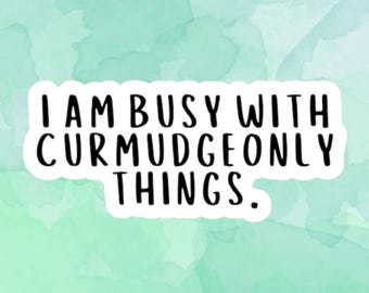 Curmudgeonly Things sticker, Onyx Storm Sticker, Fourth Wing Sticker, Iron Flame Sticker, The Empyrean sticker, Rebecca Yarros