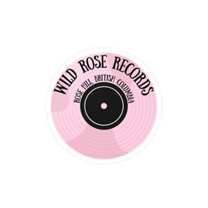 Sticker Wild Rose Records, sticker Wild Rose, Elsie Silver, Wilde ogen, Wilde kant, Wild Card