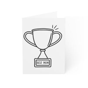 Set wenskaarten voor beste moeder | Inspirerende notitiekaarten voor Moederdag, verjaardagen, cadeaus of andere gelegenheden, handgemaakt