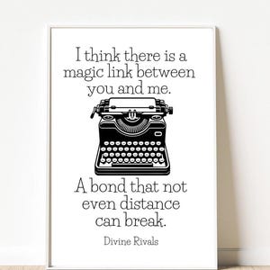 Divine Rivals Poster, Rebecca Ross, Letters of Enchantment, Ruthless Vows, pdf and png