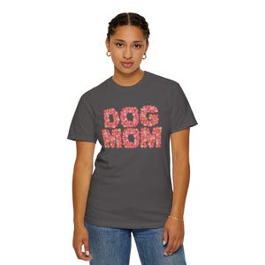 Floral Dog Mom T-Shirt: Custom Colors