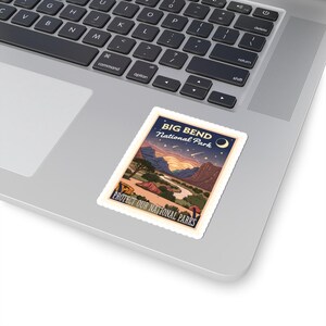 Big Bend National Park Sticker: Vintage Travel Decor