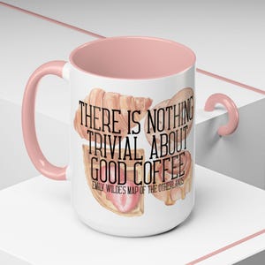Taza con cita de café, cita de Emily Wilde, Heather Fawcett, Mapa de las otras tierras de Emily Wilde, Enciclopedia de hadas, Compendio de cuentos perdidos