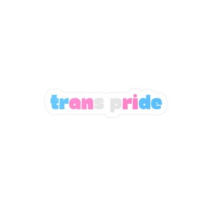 Trans Pride sticker, Pride month sticker, LGBTQ+ Pride, LGBTQ sticker,