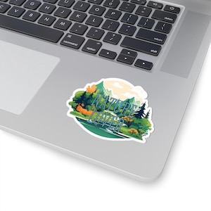 Nature Lover Kiss-Cut Stickers | Outdoor Decor, Laptop Stickers, Gift for Nature Enthusiasts, Eco-Friendly Vinyl Stickers