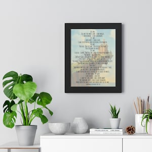 House in the Cerulean Sea, Framed Vertical Poster, See me poem, TJ Klune, Wall Art