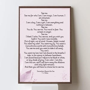 Somewhere Beyond the Sea Poem, House in the Cerulean Sea, TJ Klune Poster download