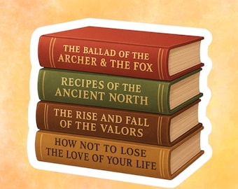 OUABH book stack, Ballad of the Archer and the Fox, Caraval