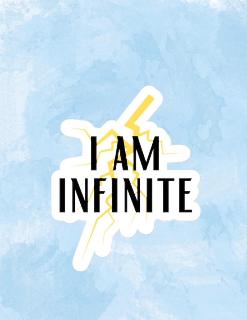 Fourth Wing Sticker, I Am Infinite Sticker, Iron Flame, Rebecca Yarros, Onyx Storm image 1