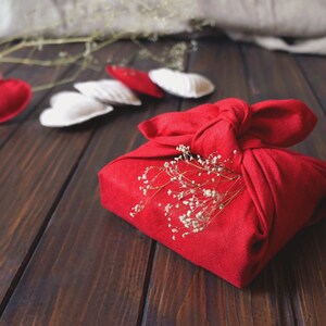 Linen Furoshiki Reusable Gift Wrap image 9