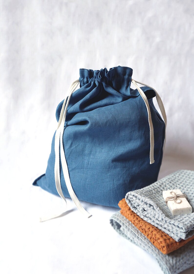 Linen Laundry Bag. Large Linen Storage Bag. Etsy