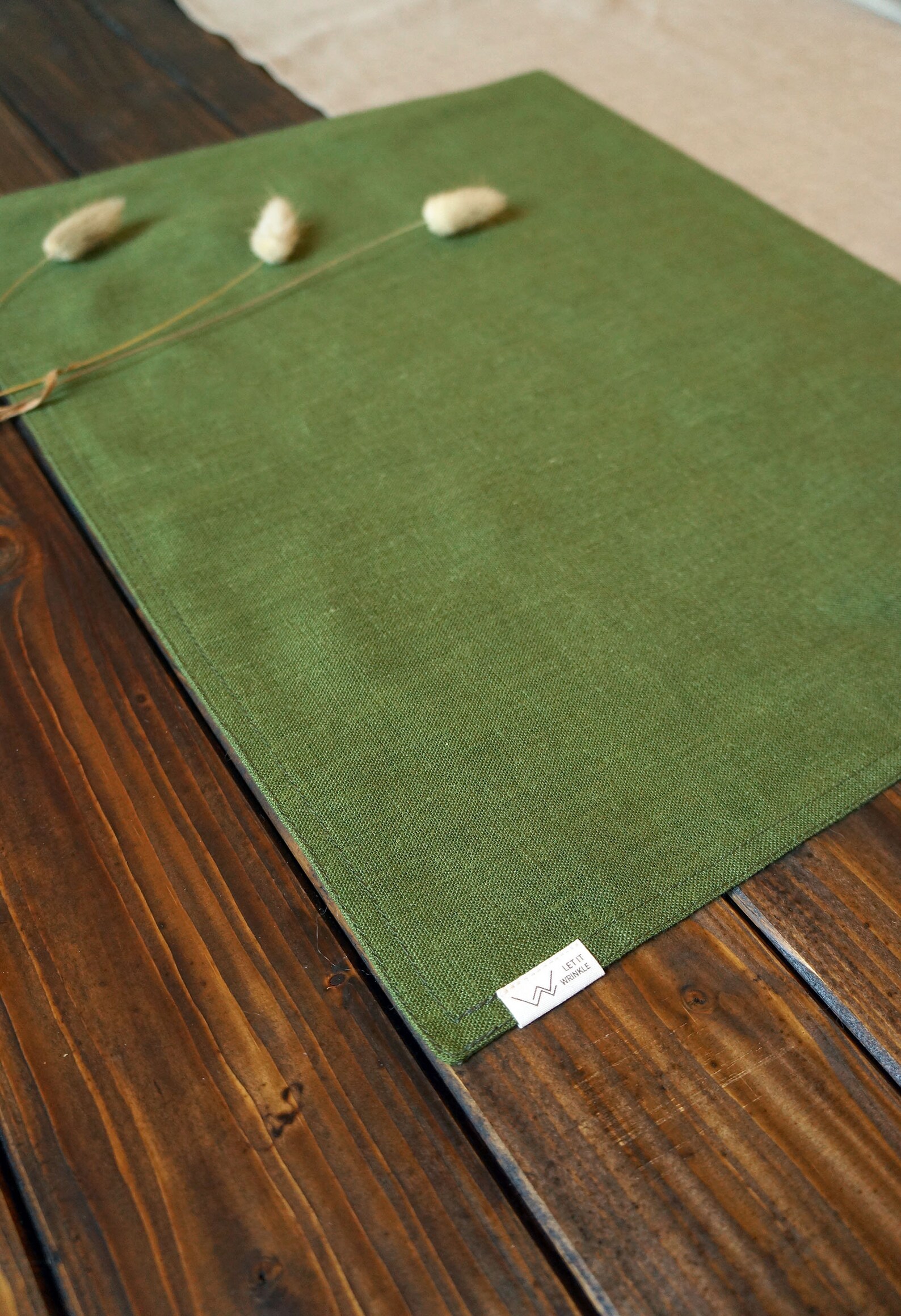Linen Fabric Table Placemats. Set of 2 4 or 6. Etsy