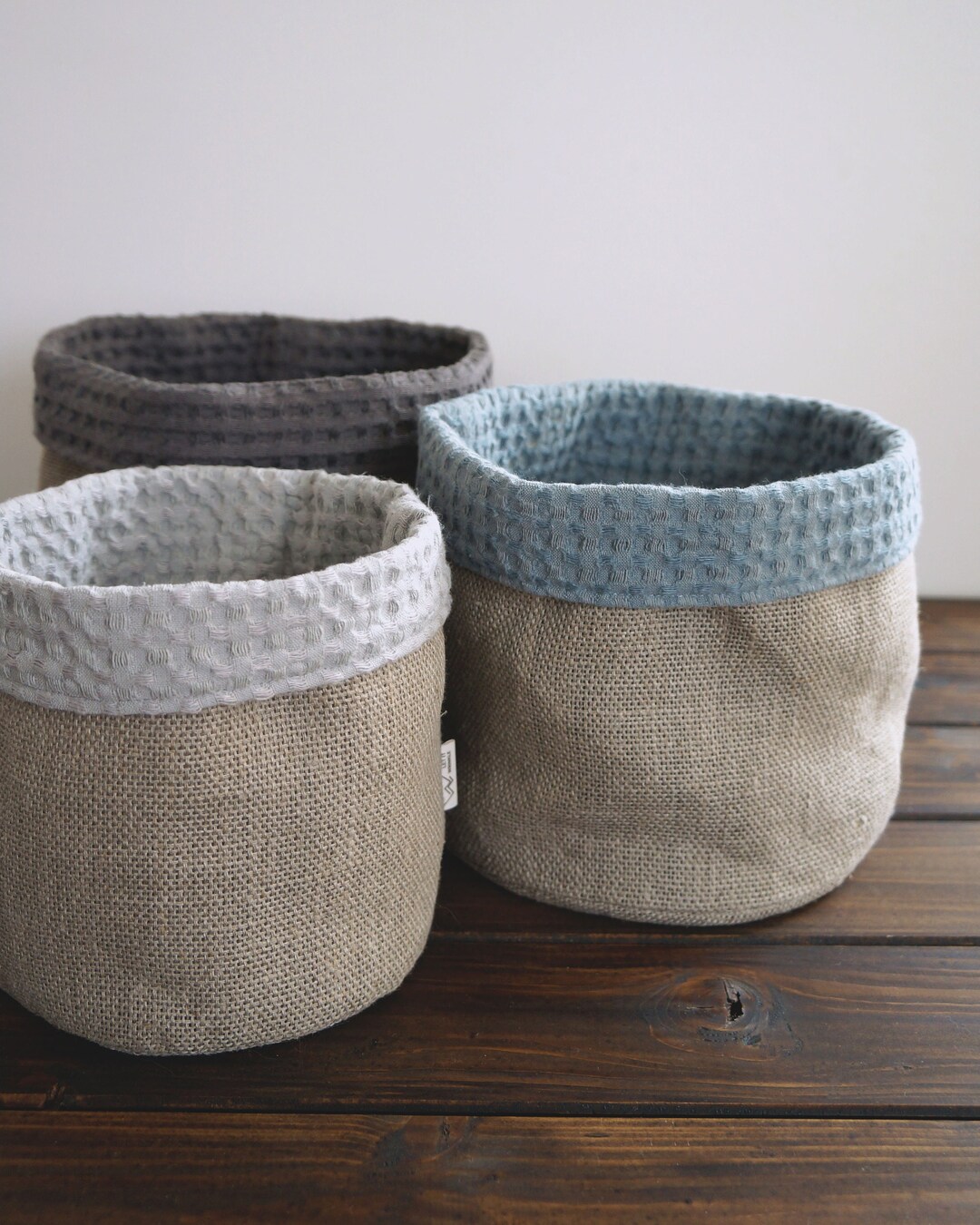 Natural Linen Bread Basket Fabric Plant Pot Linen Food Etsy