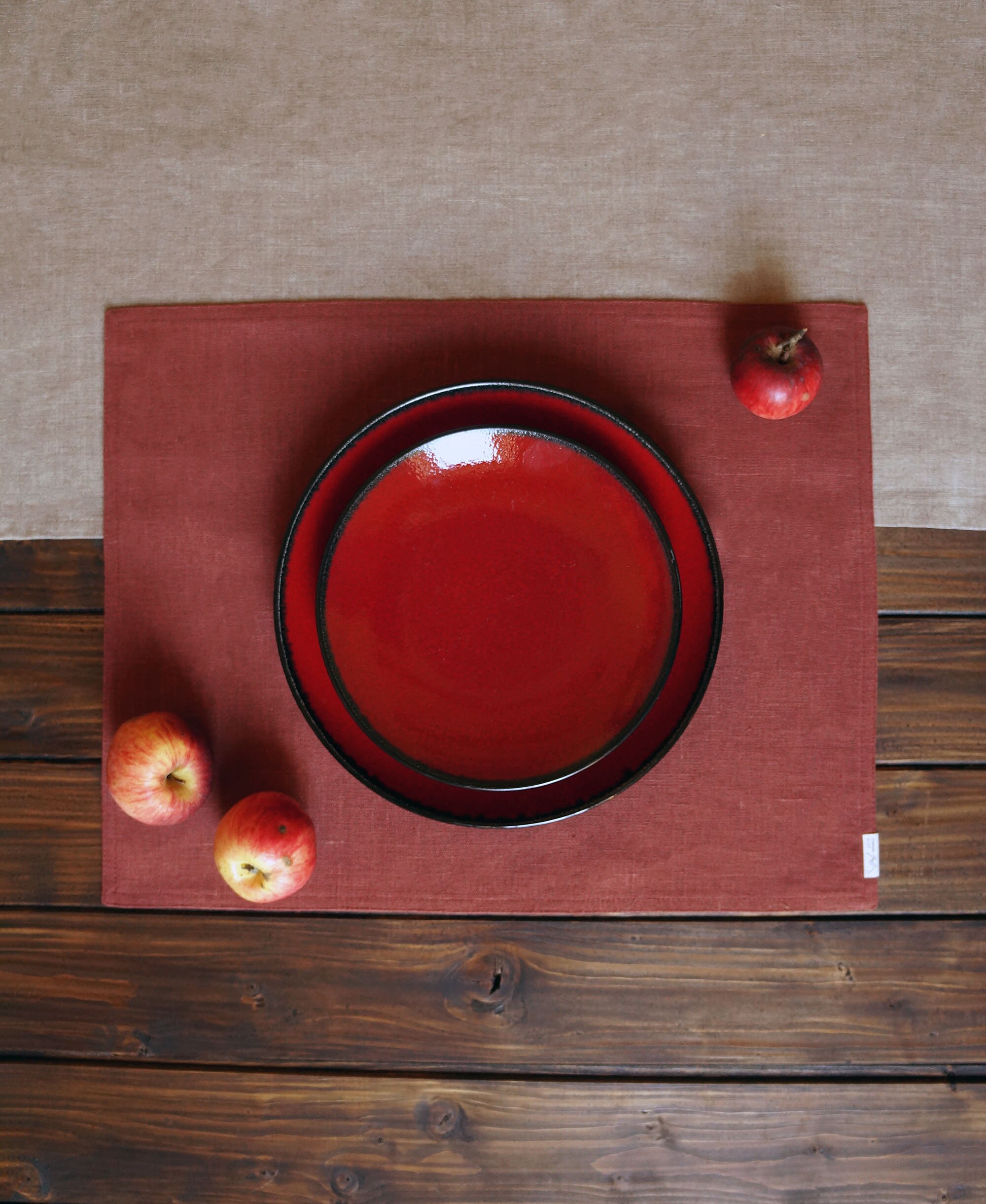 Linen Fabric Table Placemats. Set of 2 4 or 6. Etsy