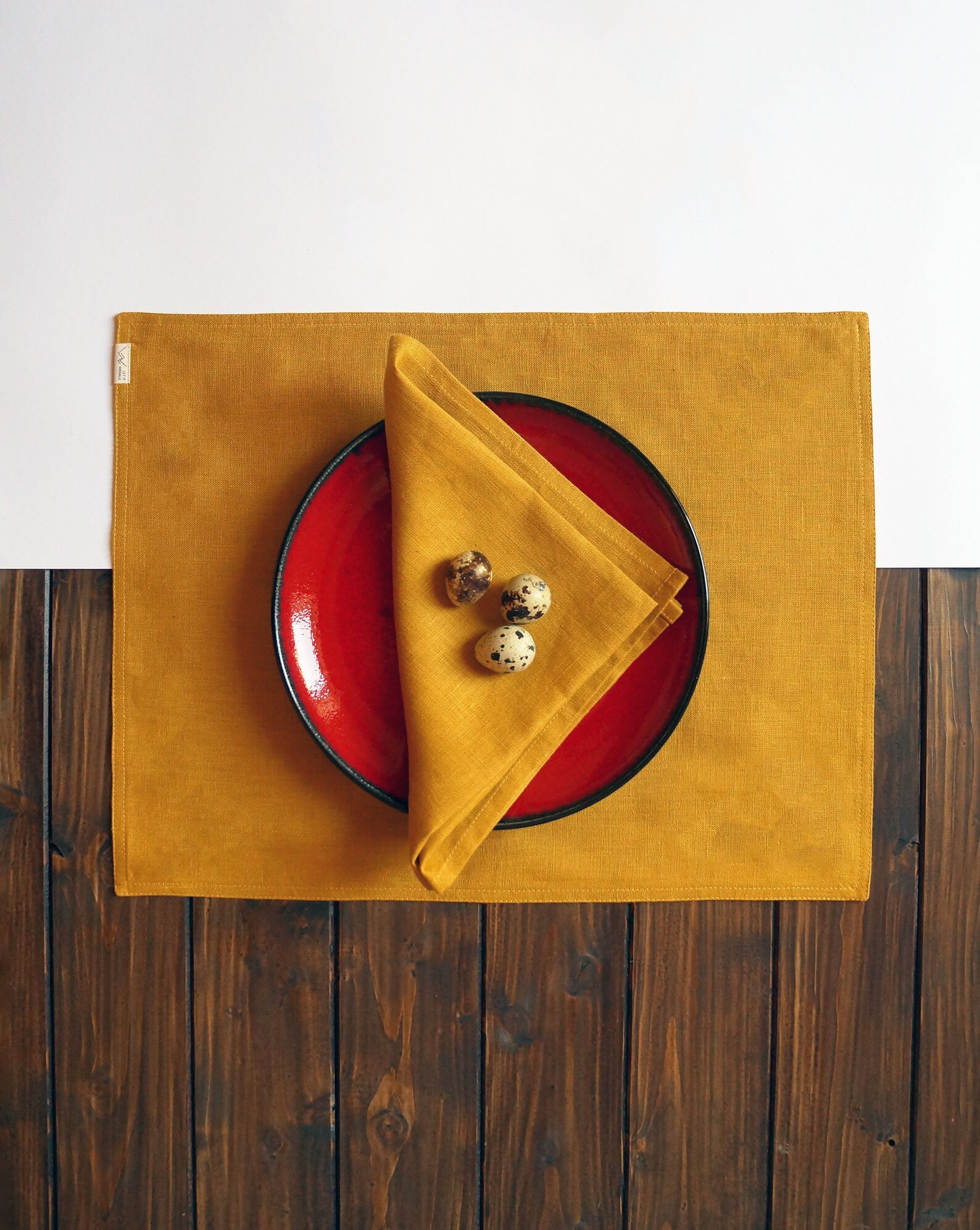 Linen Fabric Table Placemats. Set of 2 4 or 6. Etsy