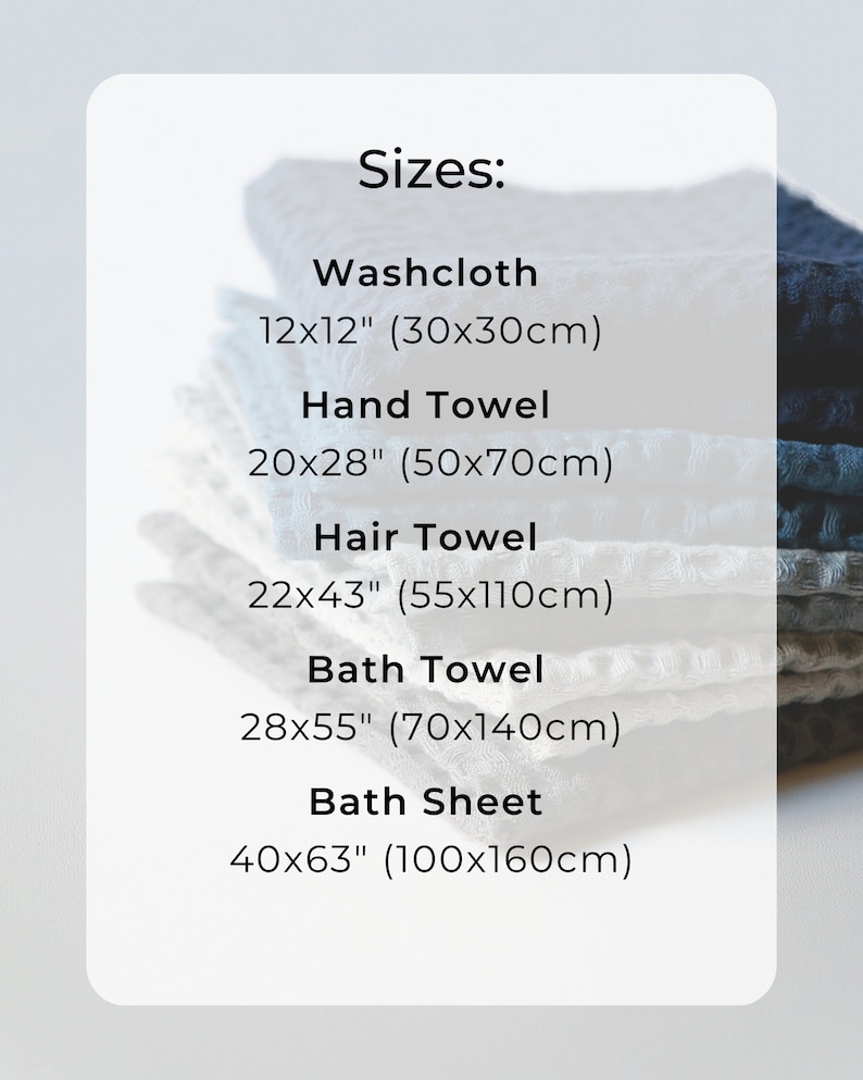 Linen Cotton Waffle Towel. Hand Towel. Bath Towel. Bath Sheet. Luxurious Absorbent Towel image 10