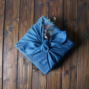 Linen Furoshiki Reusable Gift Wrap image 5