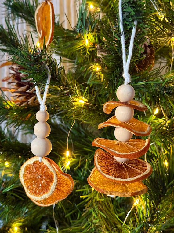 Dried Orange Slice Ornaments, Eco-Friendly Vintage and Rustic Decorations, Nature-Inspired Tree Ornaments, Christmas Charm