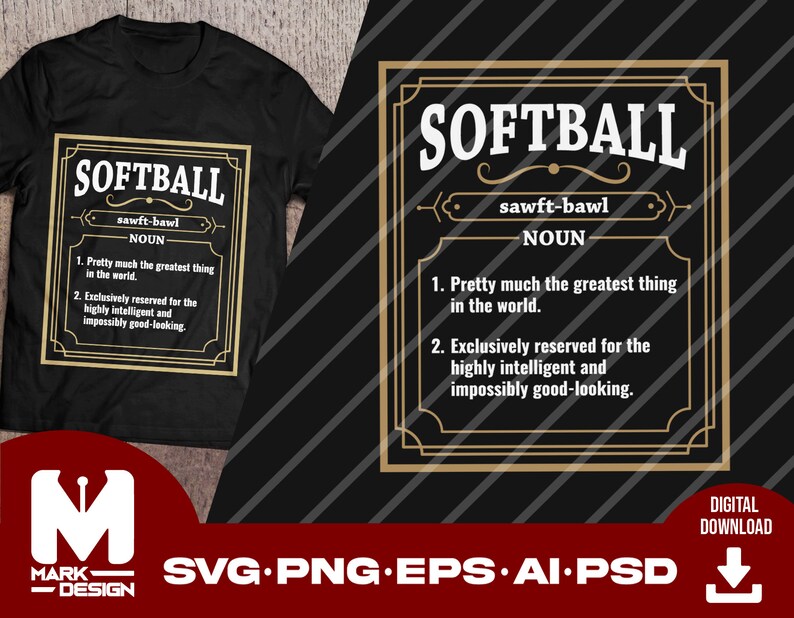 Softball Svg Soft Ball Svg Softball Funny Definition Svg Etsy