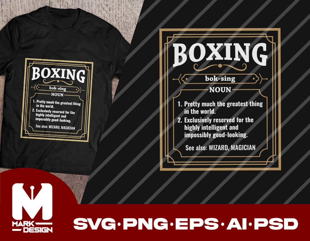 Boxing Svg Boxer Svg Boxing Funny Definition Svg Design for Cricut