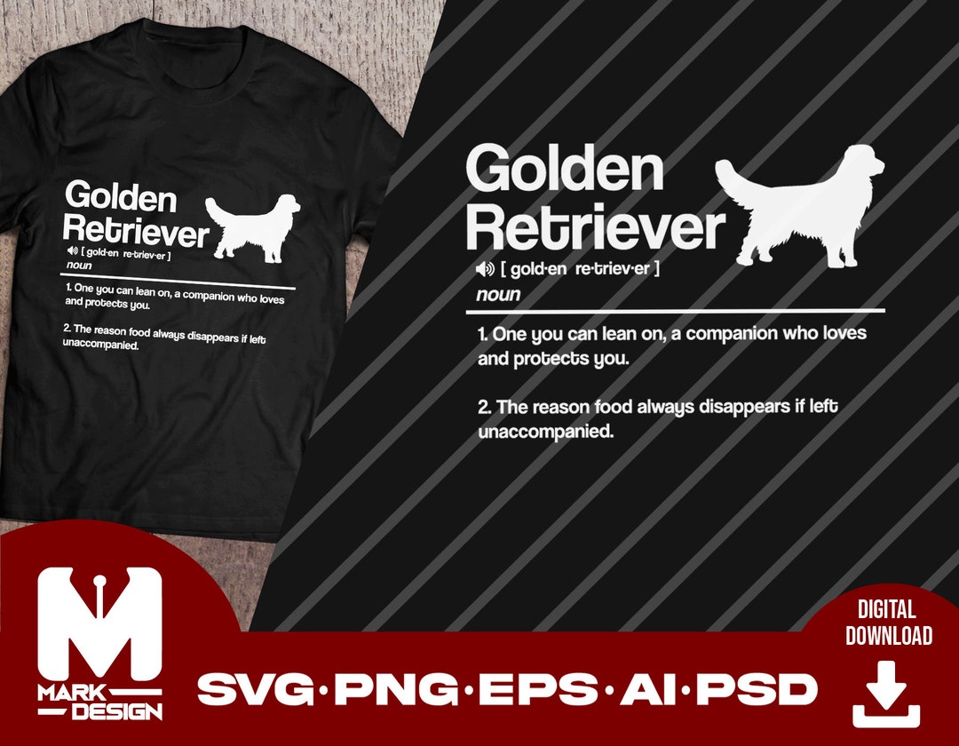 Dog Svg Golden Retriever Svg Dog Lover Svg Funny Definition - Etsy