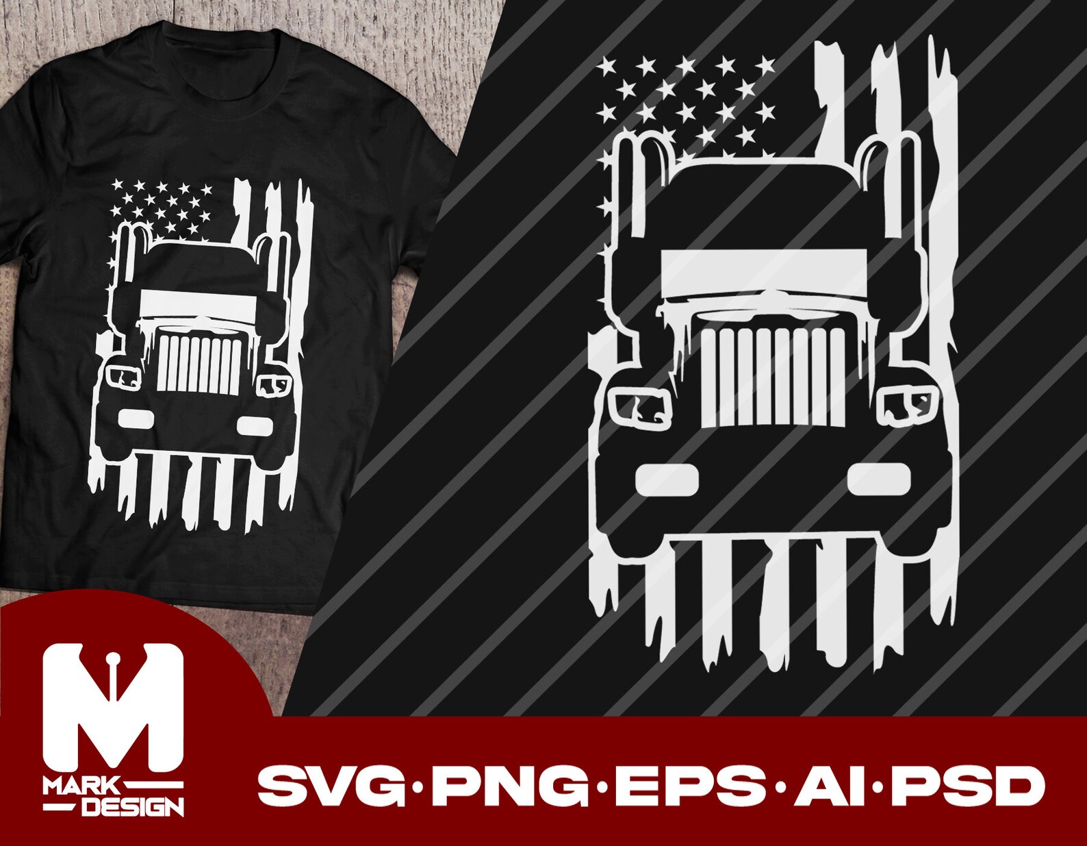 Free Free American Flag Trucker Svg 125 SVG PNG EPS DXF File