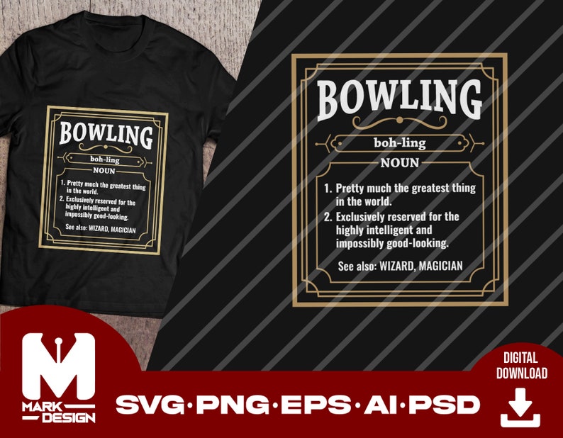 Bowling Svg Bowler Svg Bowling Dictionary Funny Definition Etsy