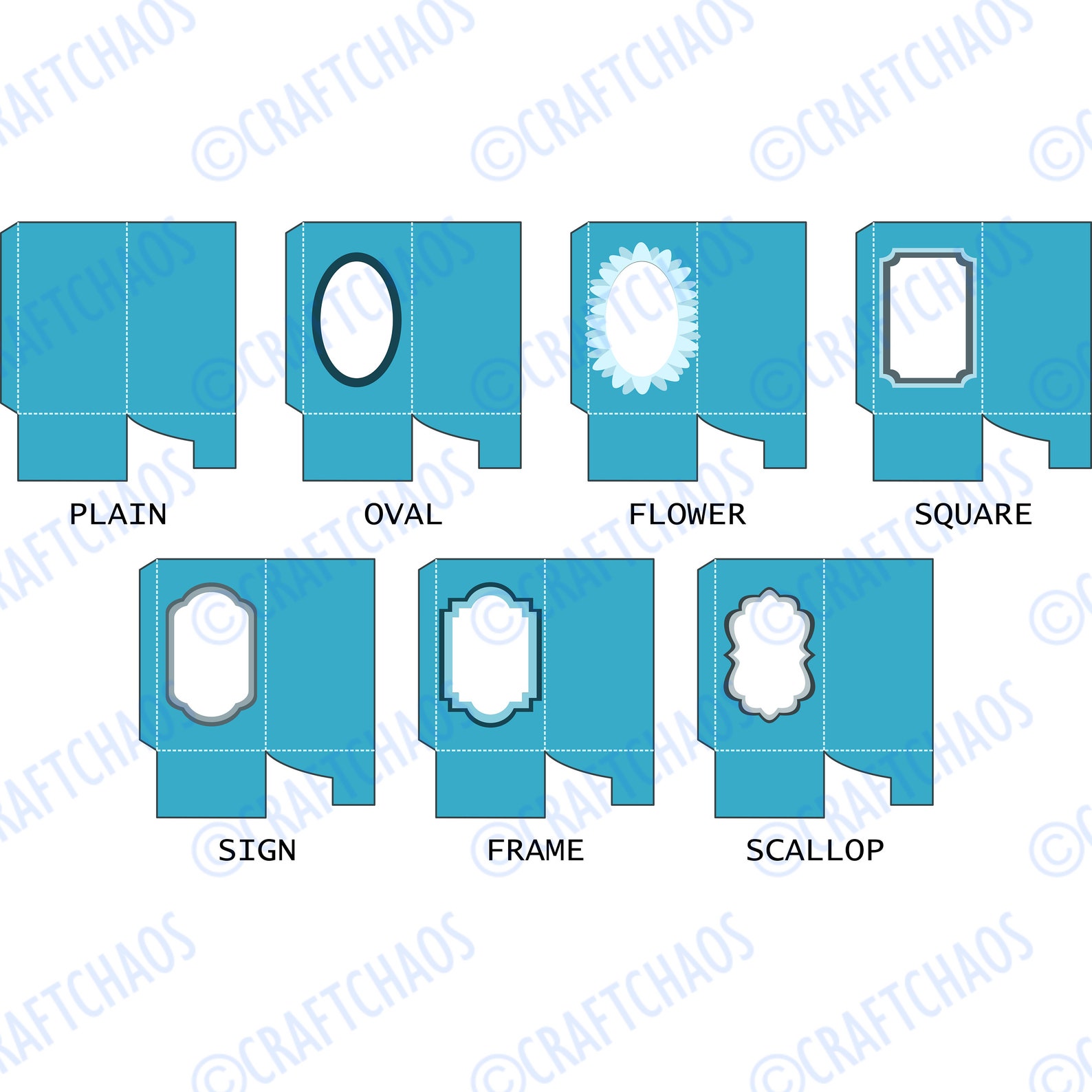 Gin Glass Presentation Box Template 7 Designs Vectors Etsy UK