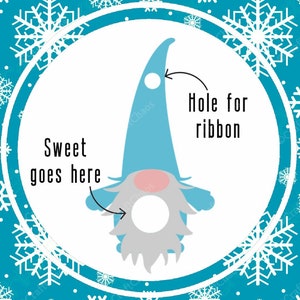 Gonk Gnome Sweet Holder Ferrero Rocher / Lindt Christmas Vector svg/pdf/png/eps