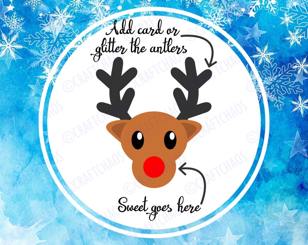 Reindeer Sweet Holder Ferrero Rocher / Lindt Christmas Vector Svg/pdf Reindeer Sweet Holder Ferrero Rocher / Lindt Christmas Vector Svg/pdf