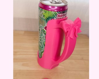 Portavasos Bow Slim con abrelatas a juego, impreso en 3D