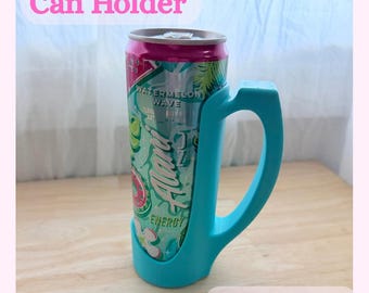 Slim Can Holder with Matching Tab Opener: 3D Printed PLA