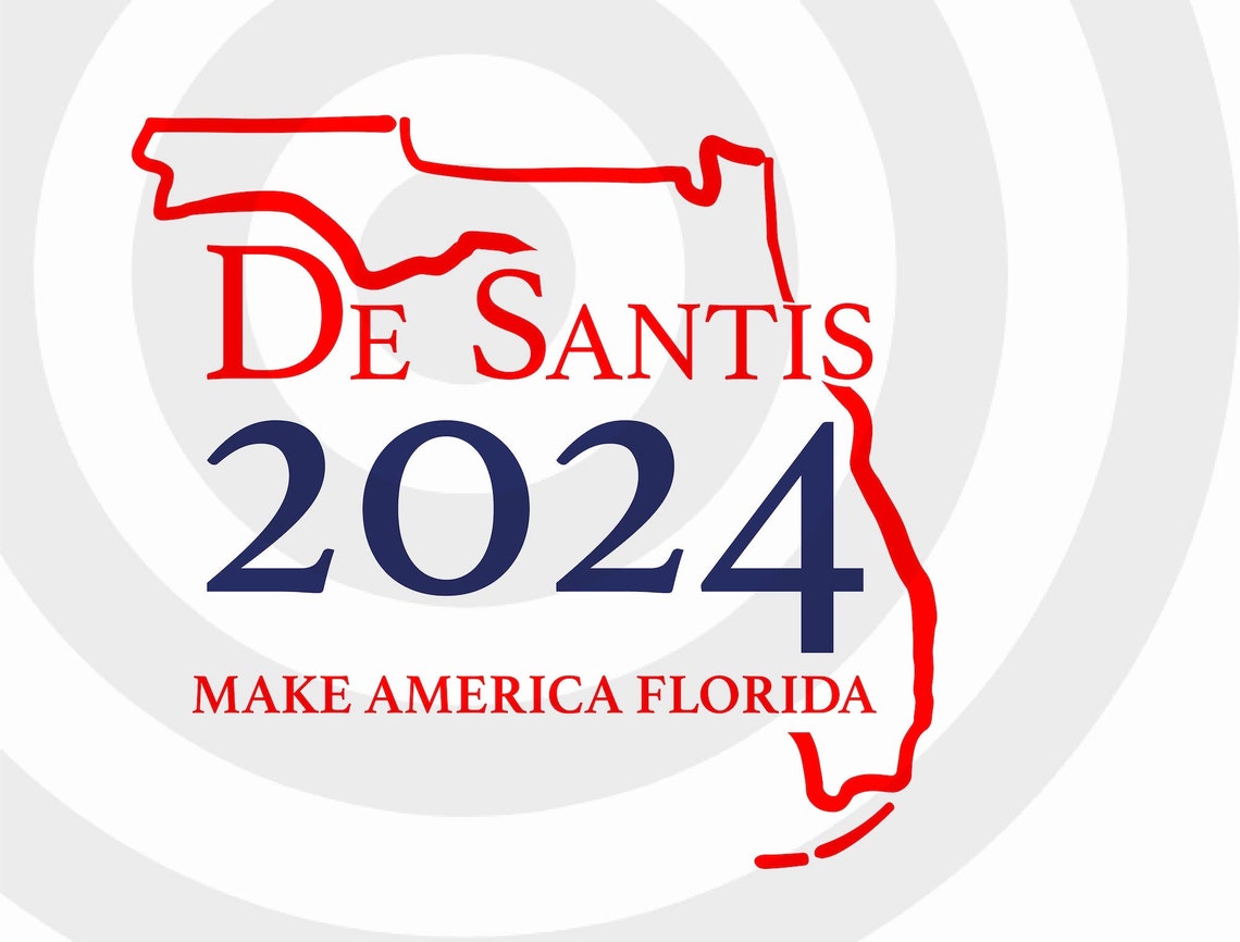 DeSantis 2024 svg Make America Florida svg Trump DeSantis Etsy