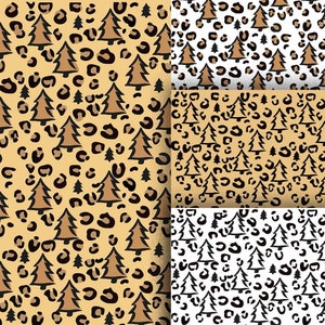 Christmas leopard print svg files for cricut Cheetah print svg Seamless pattern svg Christmas tree svg Leopard print png Leopard spots svg