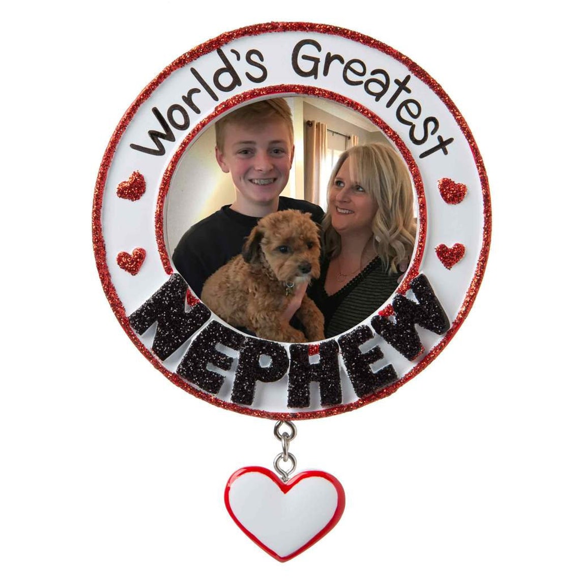 Worlds Greatest Nephew Picture Frame Personnalisé Ornement de Etsy