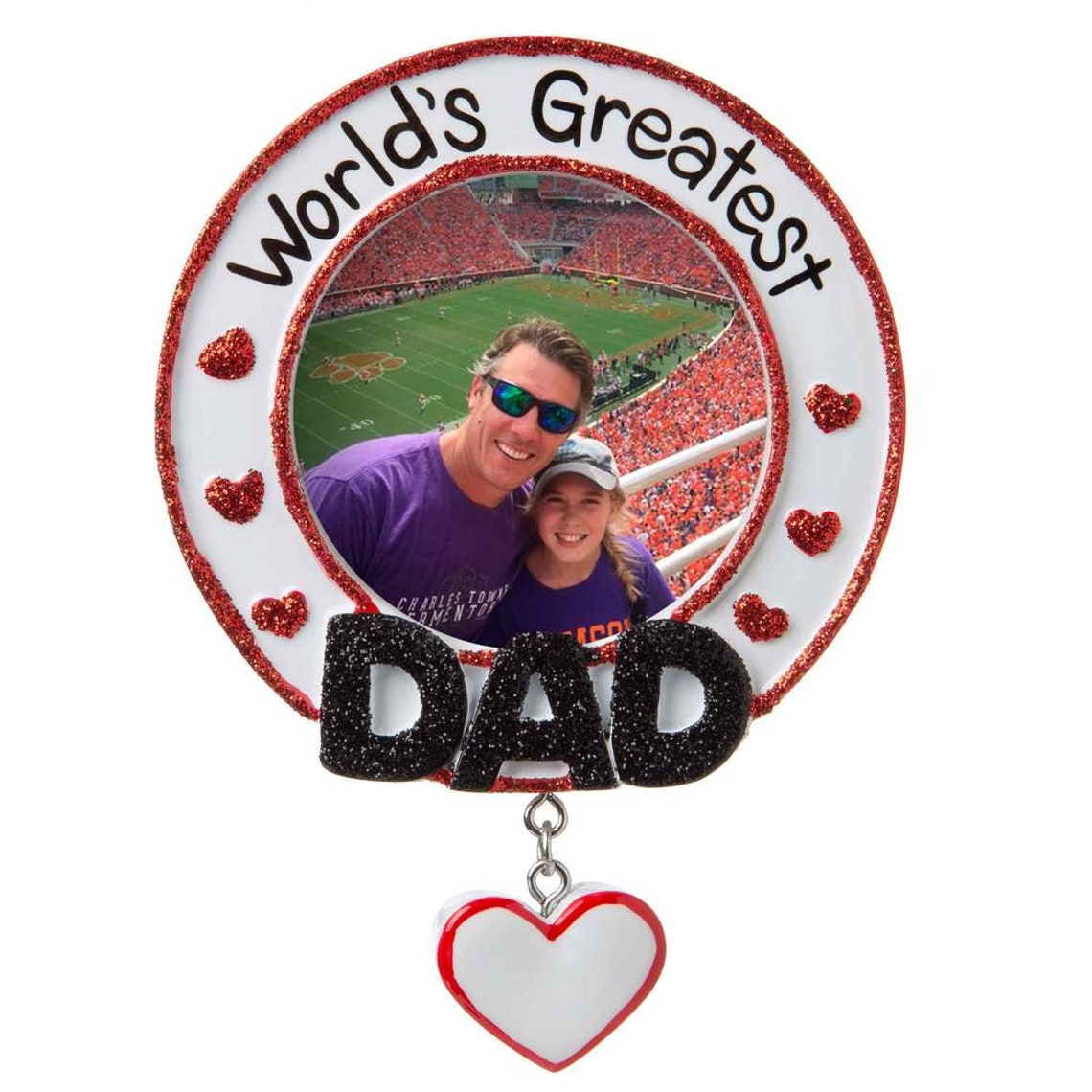 World's Greatest Dad Picture Frame Personalized Christmas | Etsy