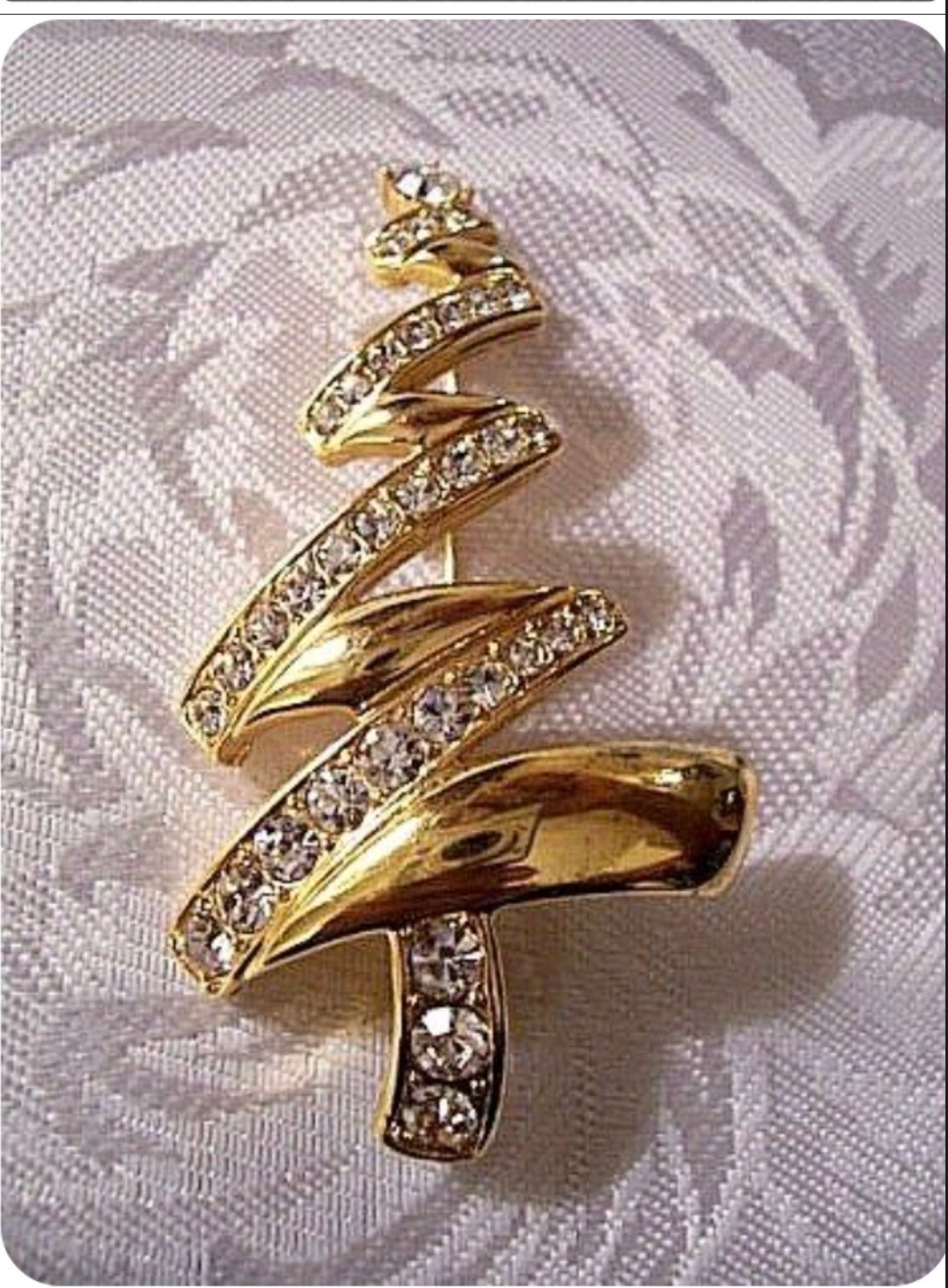 Vintage Christmas Tree Pin Brooch Etsy