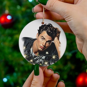 Funny Christmas ceramic ornament Xmas pin up boy ornament gift