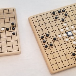 Hnefatafl Set - Solid Wooden Reversible Boards for Tafl, Twlbwrdd, Brandub, Ard Ri, and Tablut