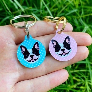 Personalized French Bulldog Tag: Stainless Steel Pet ID